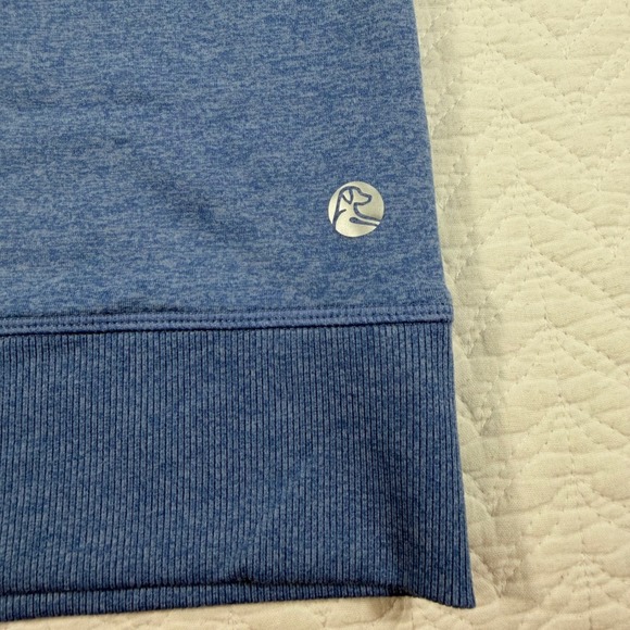 NWT RHOBACK Mens 3XL Blue Heathered Crewneck Long Sleeve Sweatshirt Performance - Picture 6 of 14